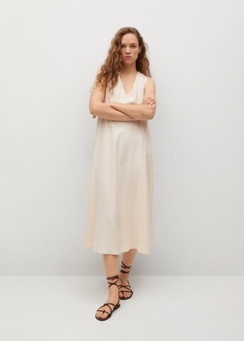 Robe 'Hipolita' MANGO en beige : devant