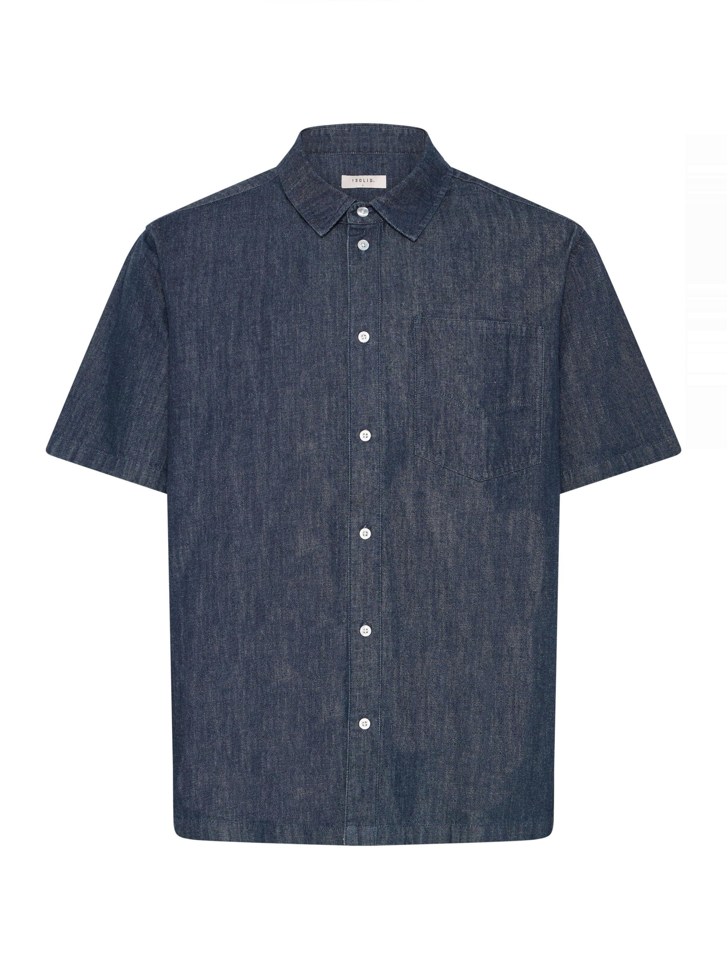 !Solid Comfort Fit Jeanshemd ' SDRogue ' in Blau: Vorderseite