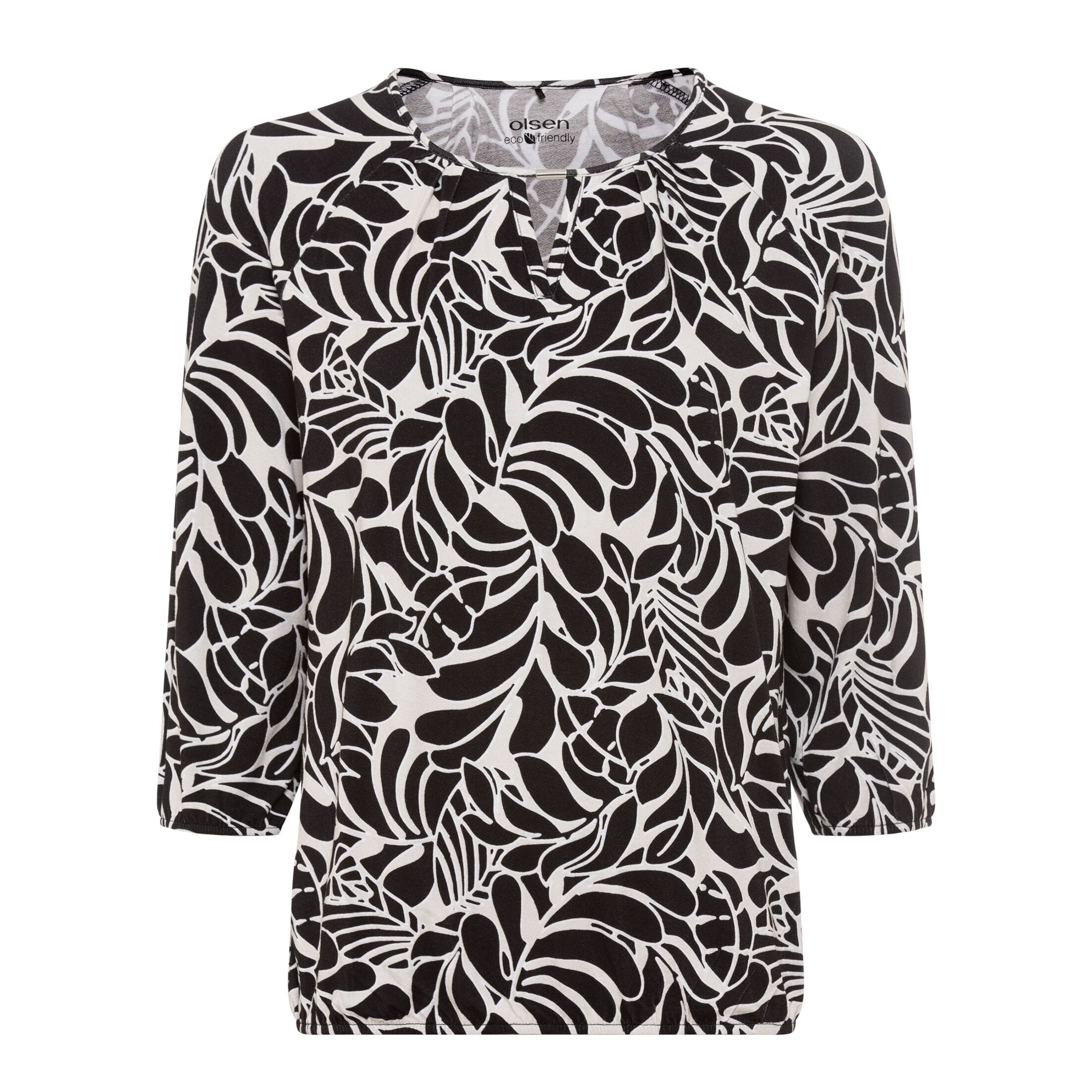 Olsen T-Shirt in Schwarz: Vorderseite