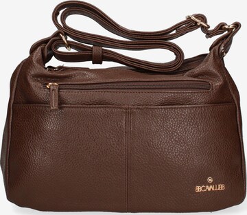 Borsa a spalla 'Borsa a Tracolla Donna Ecopelle con Zip e Tasche Multiple - B Cavalli' di B. Cavalli in beige: frontale