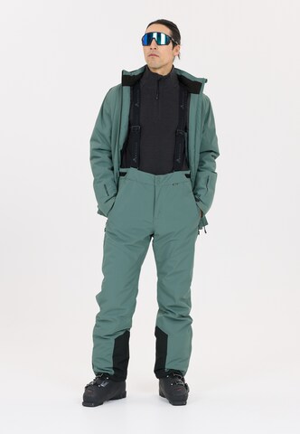Whistler Regular Workout Pants 'Drizzle' in Green