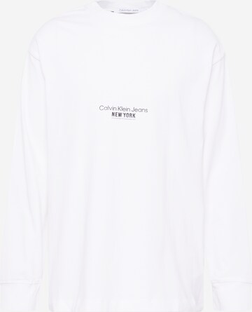 Calvin Klein Jeans Póló 'MOTION' - fehér: elől