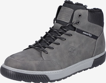 Rieker Lace-Up Boots in Grey: front