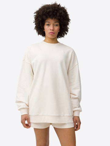 Sweat de sport 4F en beige : devant