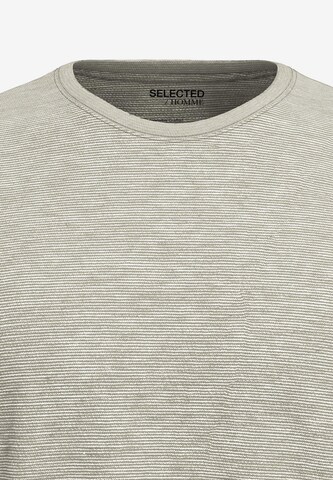 T-Shirt 'Aspen' SELECTED HOMME en gris