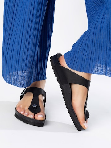 juoda Bayton Šlepetės per pirštą 'MERCURE': priekis