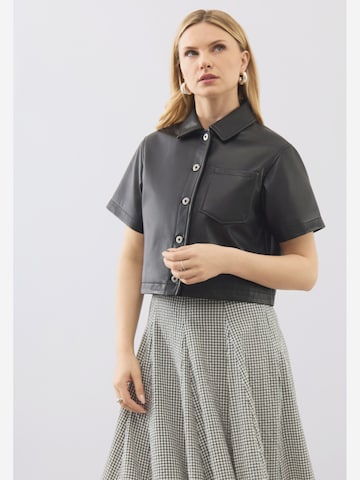 Bolongaro Trevor Bluse 'Agatha' in Schwarz: Vorderseite