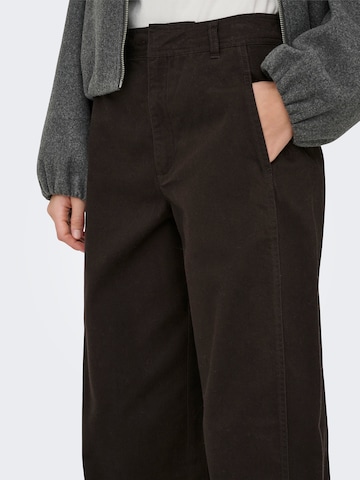 JDY Baggy Trousers 'JDYENYA SELMA' in Brown