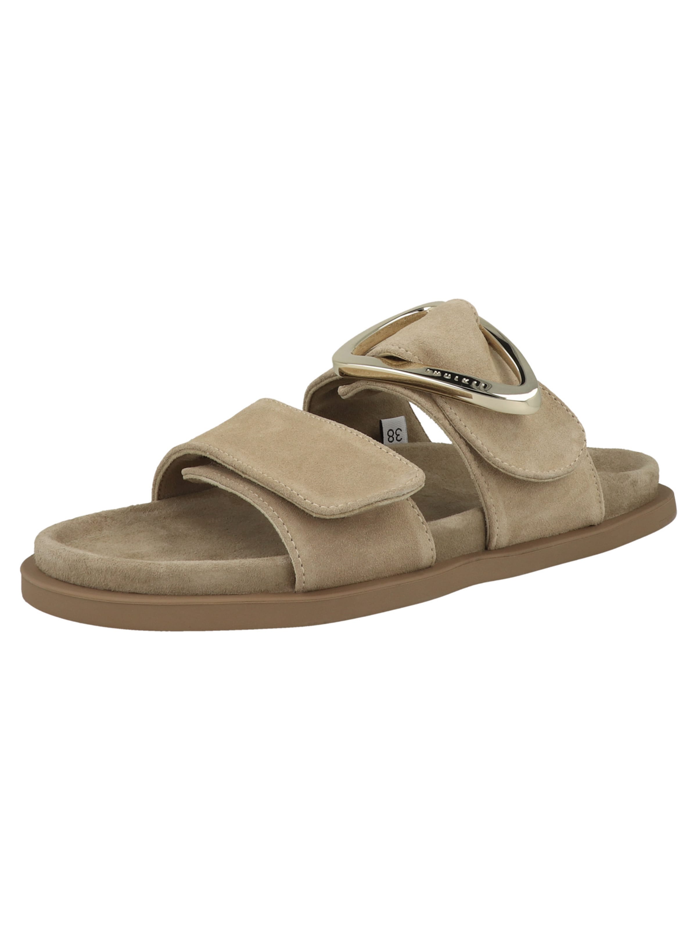 INUIKII Sandalen met riem ' Dreamer Buckle ' in Beige: voorkant
