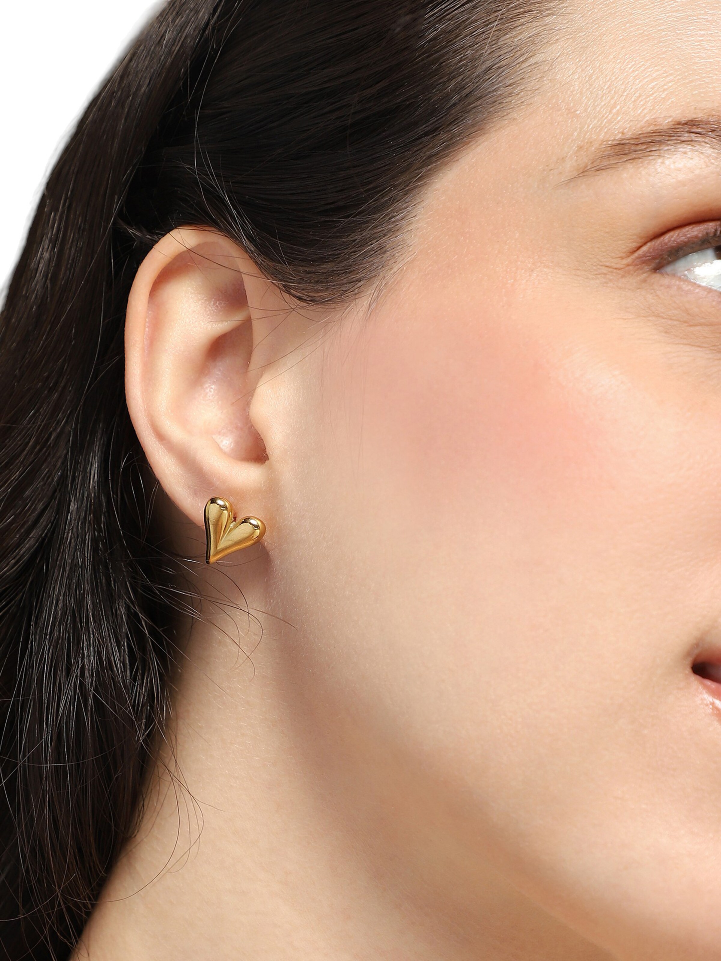 Boucles d'oreilles 'Vanaja' SOHI en or : devant