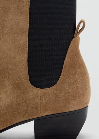 MANGO Ankle Boots in Brown