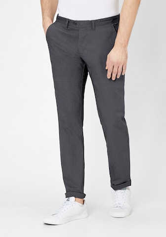 REDPOINT Slimfit Chinohose in Grau: predná strana