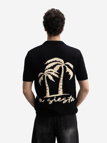 Coupe regular Chemise Giesto en noir : devant