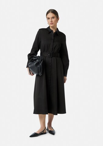 COMMA Shirt dress in Black: front