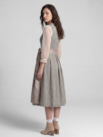 SPIETH & WENSKY Dirndl 'Karma' in Midilänge in Braun