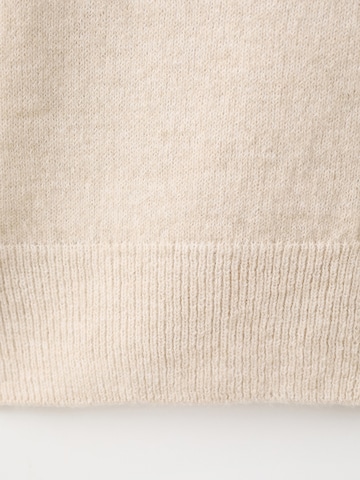 MANGO Gebreid vest 'ELIOTE' in Beige