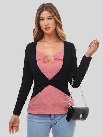 LapaPlus Top in Schwarz: Vorderseite