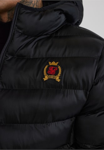 SikSilk Winter Jacket in Black