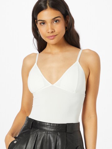 Gestuz - Top 'Cami' em branco: frente