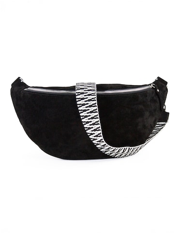 lePelou - Riñonera 'SALINA' en negro: frente