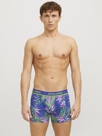 JACK & JONES Bokserishortsit 'JACPink Leaves' värissä sininen: etupuoli