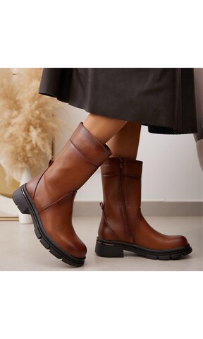 Ital-Design Stiefelette in Braun