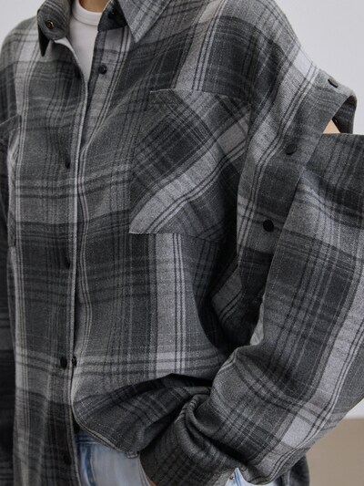 Estro Blouse '05124' in XS-S in Grey, Item view