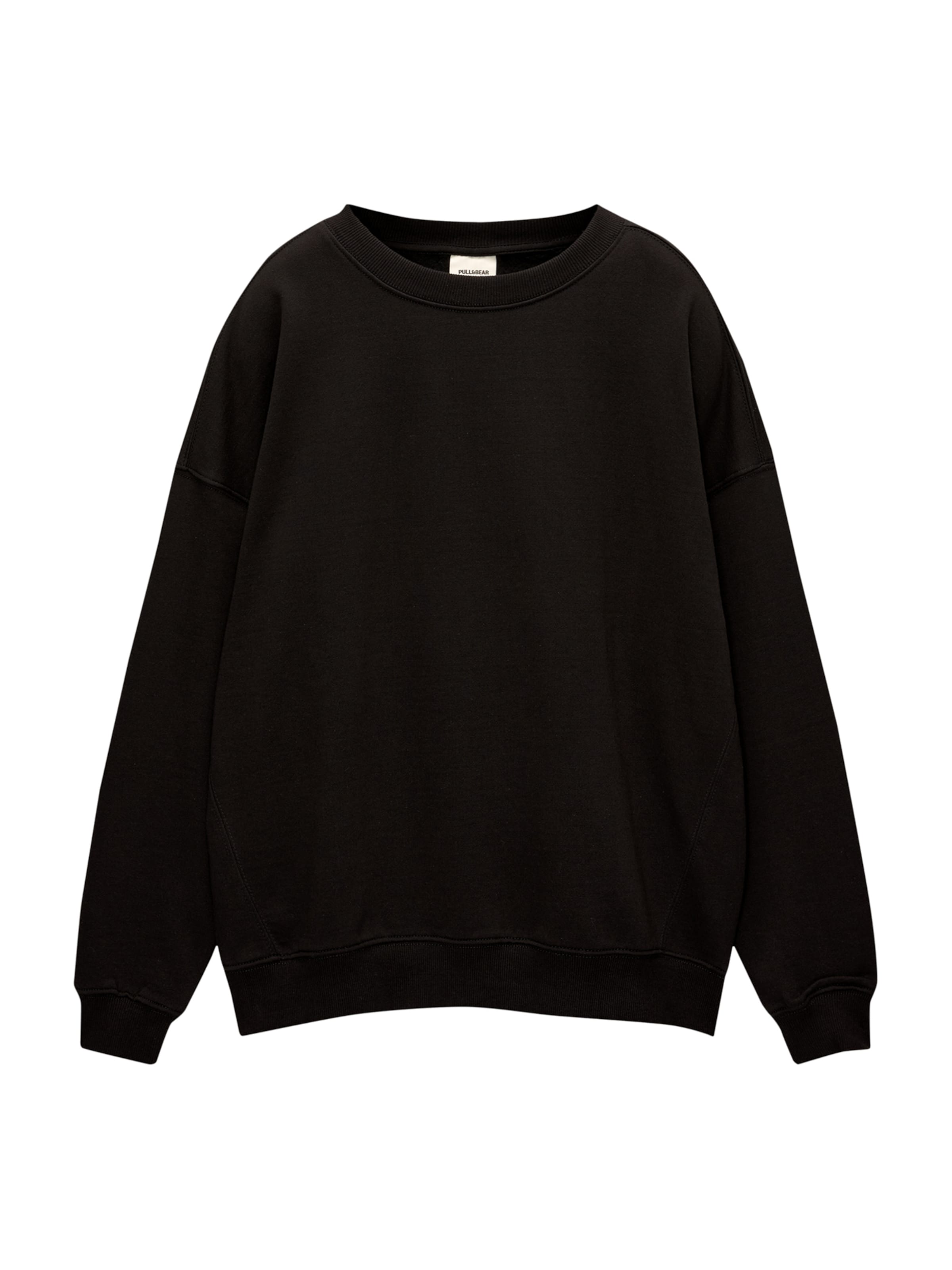 Pull&Bear Mikina - Čierna: predná strana