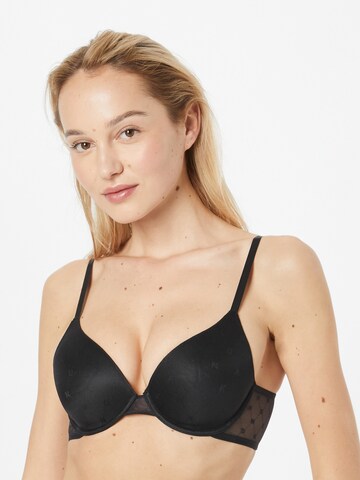DKNY Intimates Trikó Melltartó - fekete: elől
