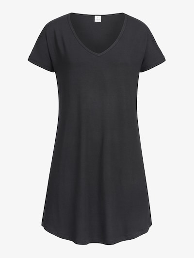 Erlich Textil Nachthemd 'Mona' in schwarz, Produktansicht