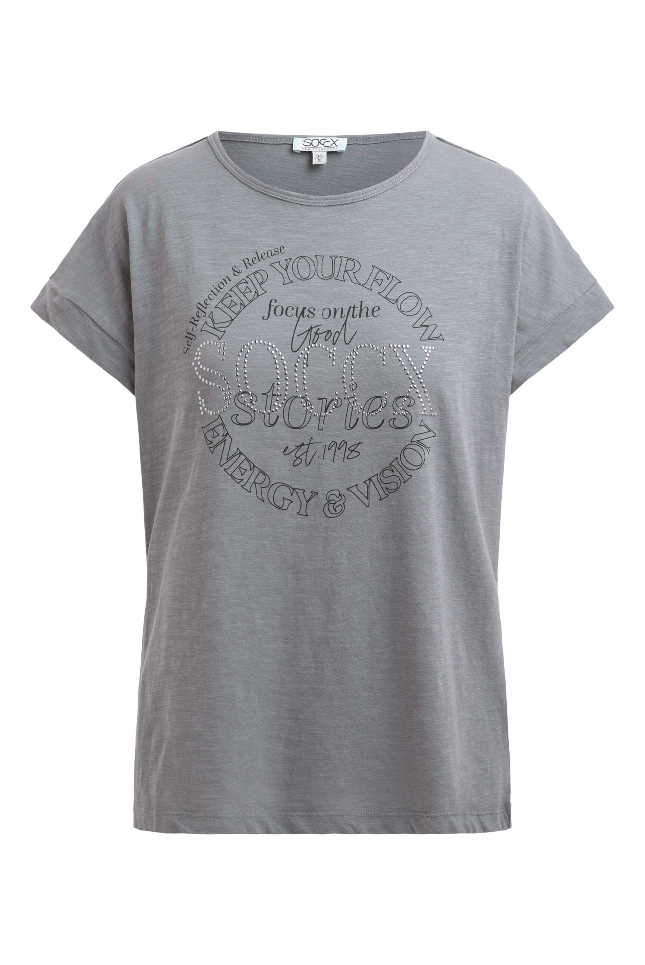 Soccx T-Shirt in Grau: Vorderseite