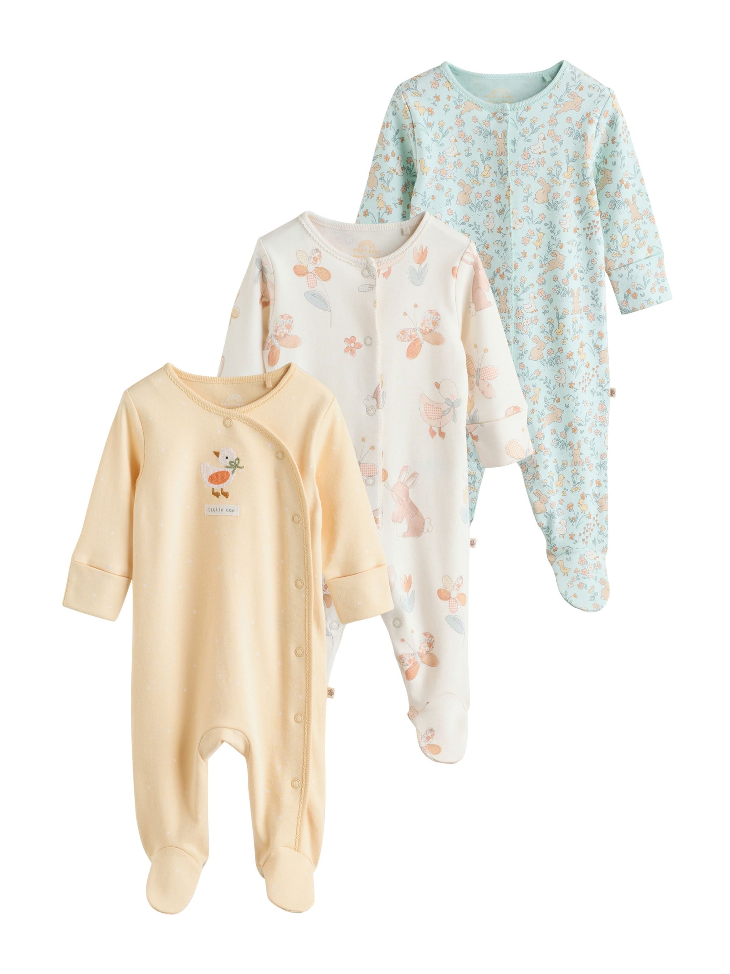 Next - Pijama entero/body en azul: frente