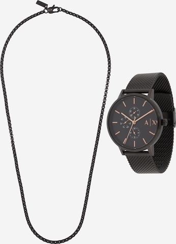 ARMANI EXCHANGEKomplet nakita 'CAYDE' - crna boja: prednji dio