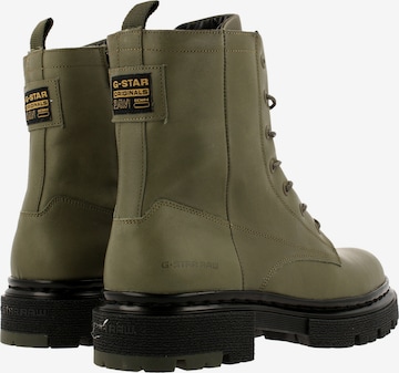 G-Star RAW Lace-Up Ankle Boots 'Kafey' in Green