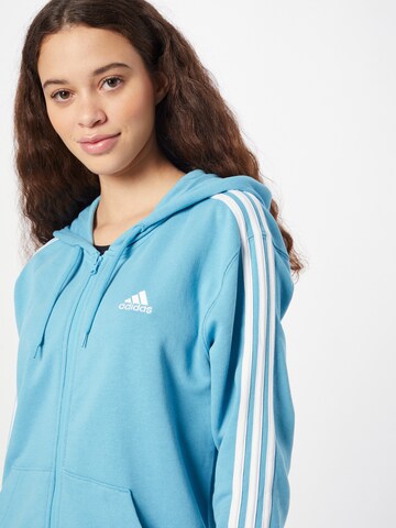 ADIDAS SPORTSWEAR Sportsweatjacke 'Essentials' in Blau