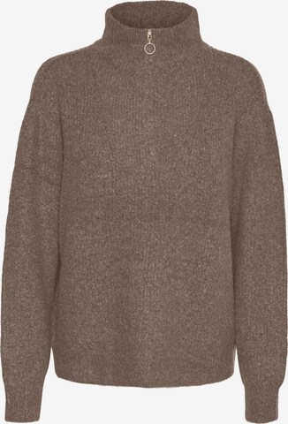 VERO MODA Sweater 'Plaza' in Brown: front