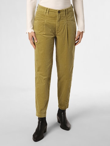 Rosner Pleat-Front Pants ' Mara ' in Green: front