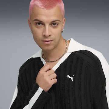 PUMA Poloshirt 'T7' in Schwarz