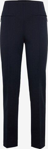 Select By Hermann Lange Regular Pleat-Front Pants in Blue: front