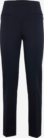 Select By Hermann Lange Pleat-Front Pants in Blue: front