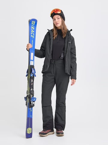 North Bend Regular Outdoorbroek ' NBHildi W 10.000 mit wasserdichter Beschichtung ' in Grijs