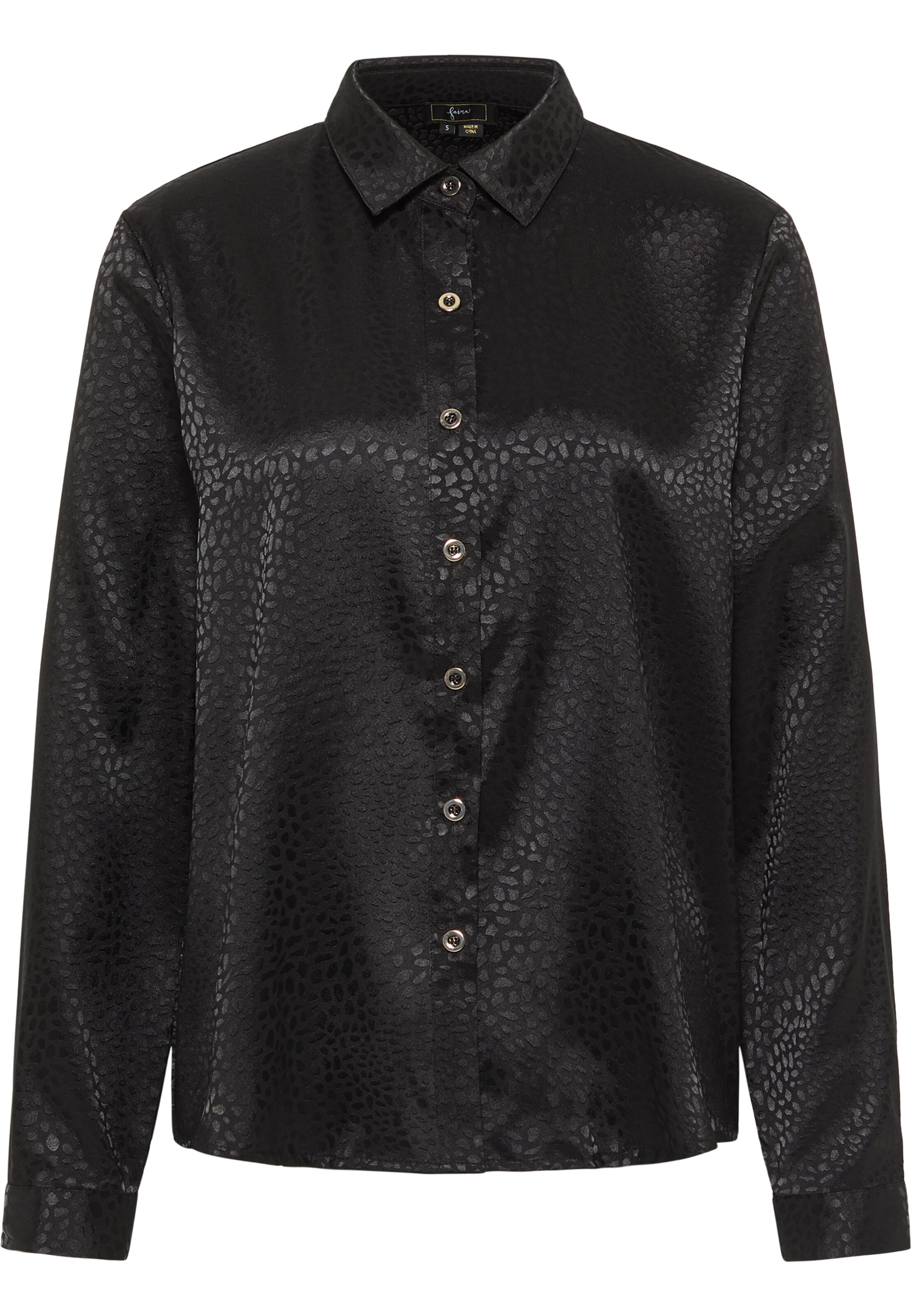 faina Bluse in Schwarz: Vorderseite