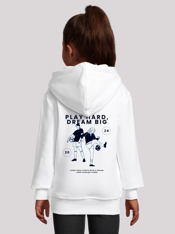 F4NT4STIC Sweatshirt 'Play Hard Dream Big Goal Getters Edition' in White: front