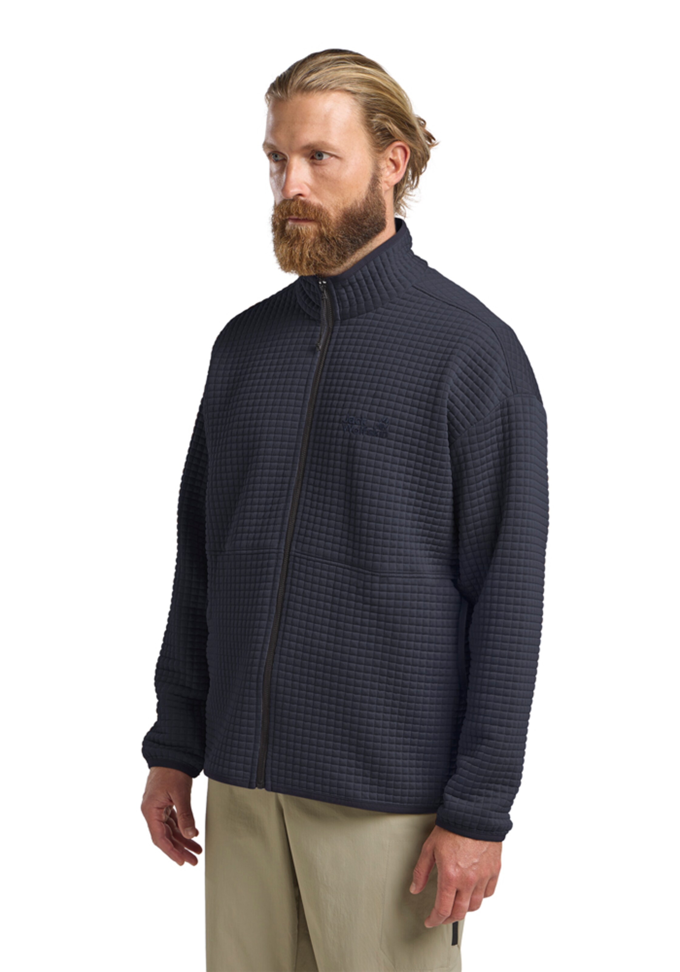 JACK WOLFSKIN Fleecejacke in Blau: Vorderseite