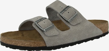 BIRKENSTOCK Muiltjes 'Arizona' in Grijs: voorkant