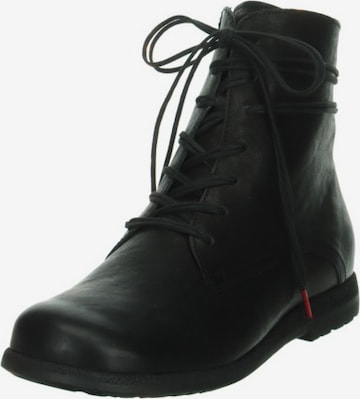 THINK! Lace-Up Ankle Boots in Black: front