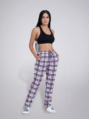 LEAFLETIC Pyjamahose‌ in Lila