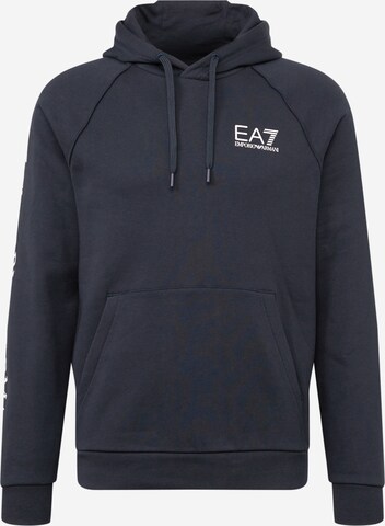 EA7 Emporio Armani Sweatshirt in Blauw: voorkant