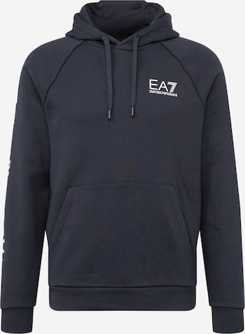 Sweat-shirt EA7 Emporio Armani en bleu : devant