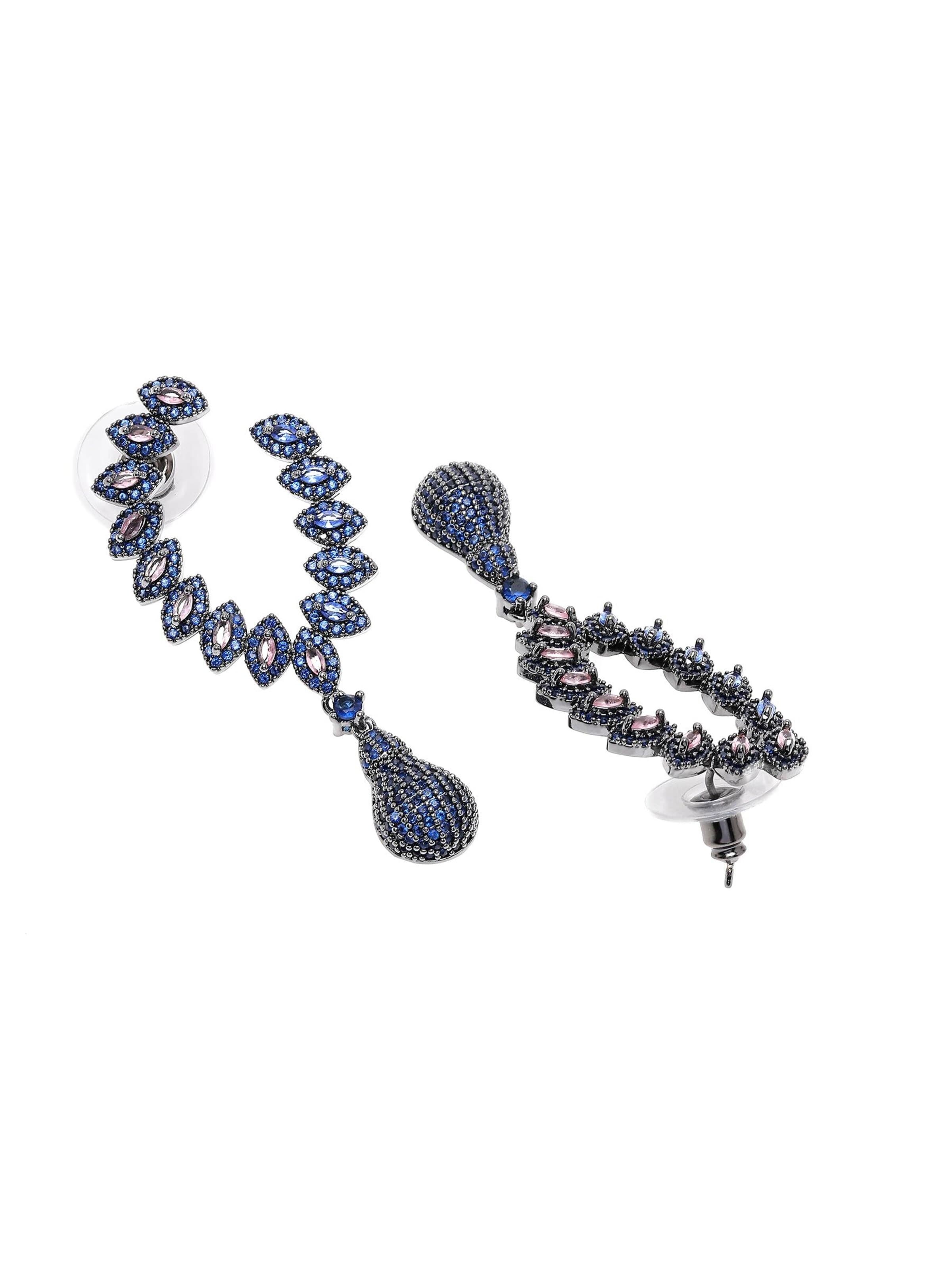 AVANT-GARDE PARIS Earrings 'Adelama' in Blue